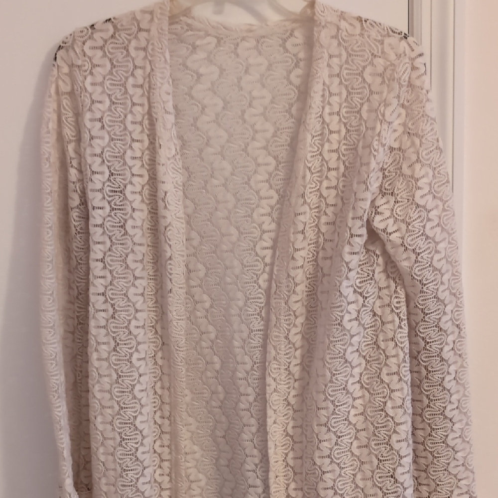 Elegant Cream Lace Women's Sweater